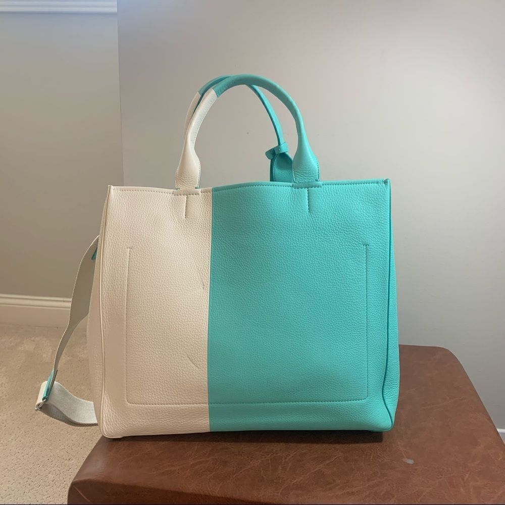 Tiffany Color Block Tote Bag - Picture 6 of 14